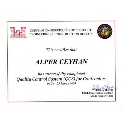 Quality Control System 2004